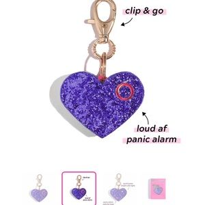Ahh!-Larm Super Loud Personal Alarm in Purple Heart